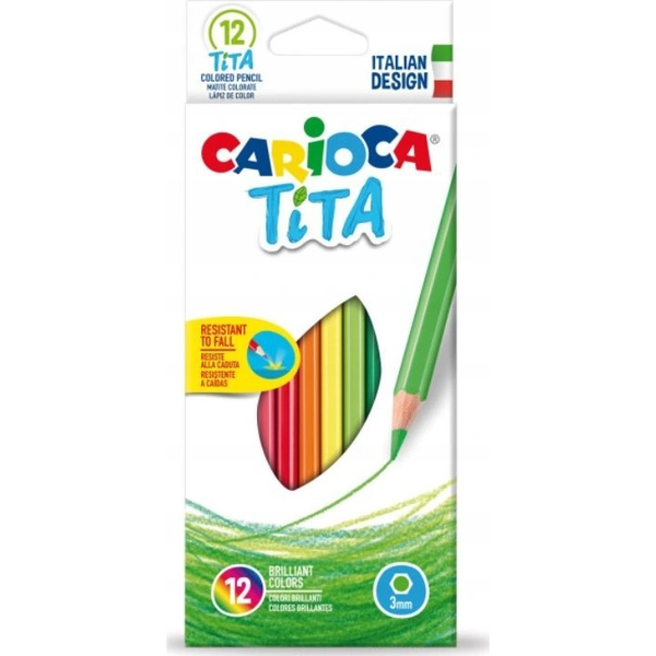 Carioca: Tita háromszög színes ceruza 12db-os
