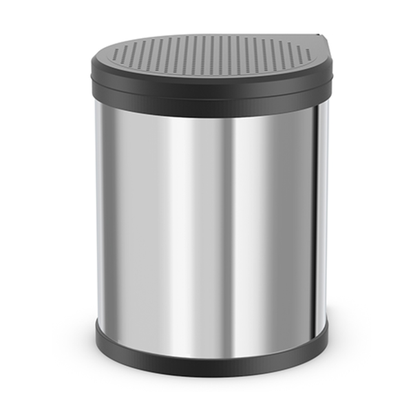 Hailo 15L Beépíthető Szemetes - Inox/Fekete