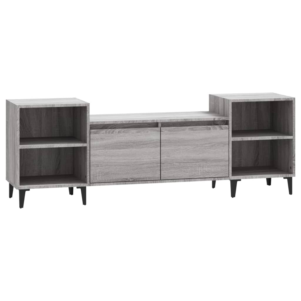 szürke sonoma színű szerelt fa TV-szekrény 160x35x55 cm (821202)