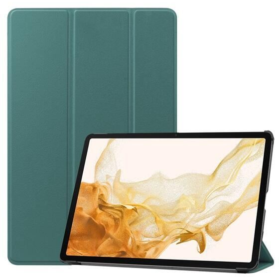 Gigapack Samsung Galaxy Tab S9 Plus bőr hatású tablet tok sötétzöld (GP-147068) (GP-147068)
