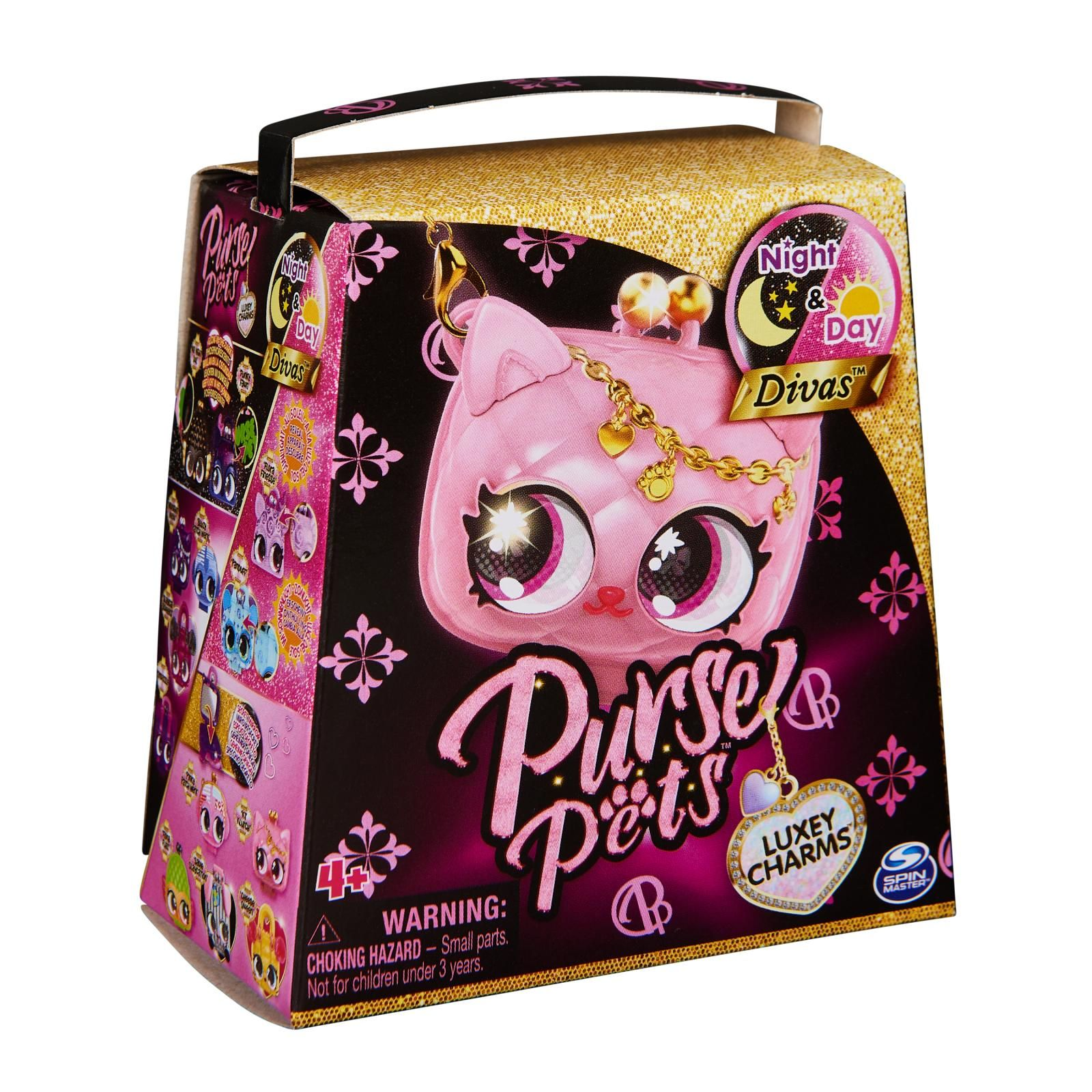 Spin Master Purse Pets Luxey Charms meglepetés Kulcstartó - Night and Day Divas (6066582)