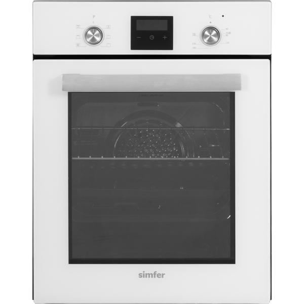 Simfer 4207DERBB.1 Oven, Multifuncional, Capacity 47 L, Easy to clean, Pop up knobs, White