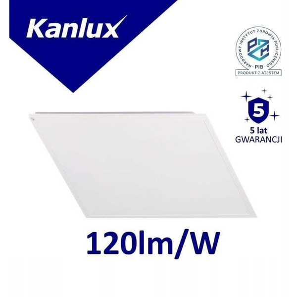 Panel LED BLINGO 38W 4560 60NW 4560lm 4000K IP20 I kl. stal PZH ENEC 5 lat Gwar. biały 37176