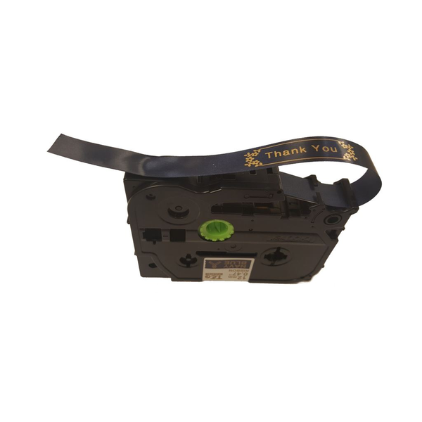 Brother TZE-RN34 labelprinter-tape Goud op navyblauw