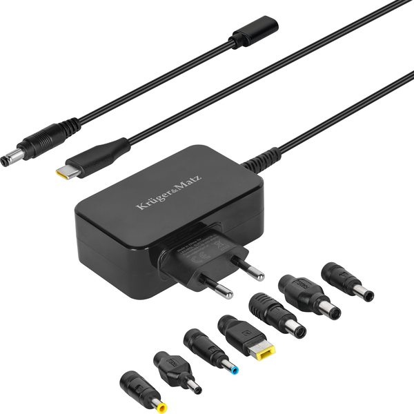 Zasilacz uniwersalny Kruger&Matz 45W z funkcją Power Delivery 7 końcówek