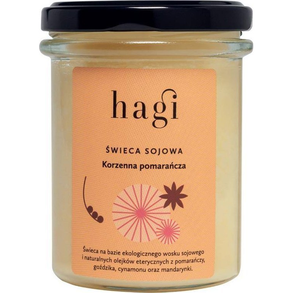 Hagi Hagi Mała świeca sojowa Korzenna Pomarańcza 215ml