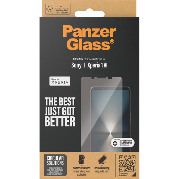PanzerGlass PG Sony Xperia 1 VI 2024 Прозрачен защитен екран 1 броя