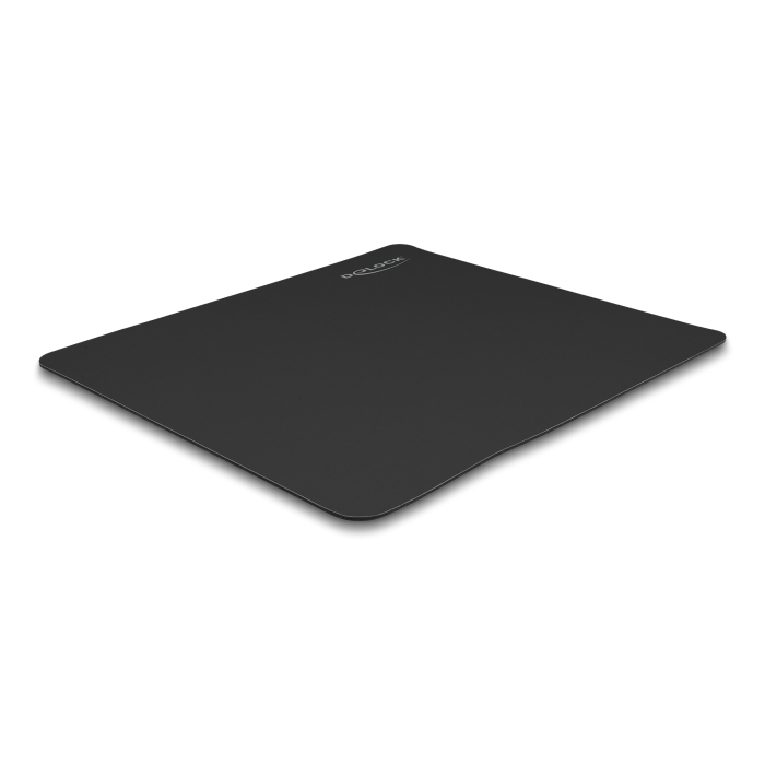 Delock Egérpad fekete színű 450 x 400 mm méretű üvegborítású (12149)