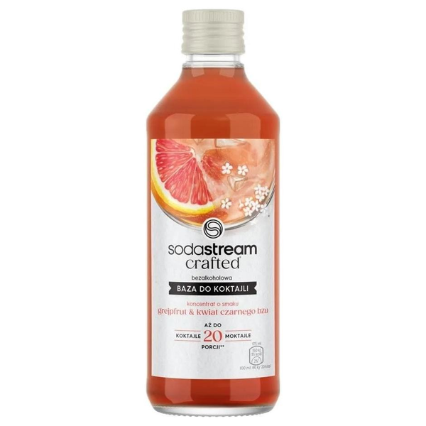 SodaStream Crafted Grépfrút és feketevirág ízű Szódagép szörp 330ml