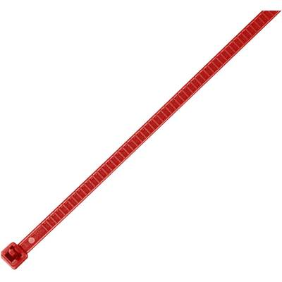 Hőstabilizált kábelkötegelő készlet, oldható, 196 x 4,8 mm, piros, 25 db, HellermannTyton 115-00003 LR55R-PA66-RD-Q1 (115-00003)
