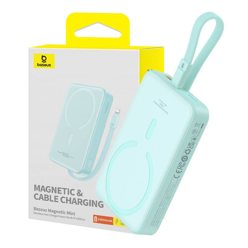 Baseus Magnetic Mini Powerbank 10000mAh 20W menta (P10022109333-00) (P10022109333-00)