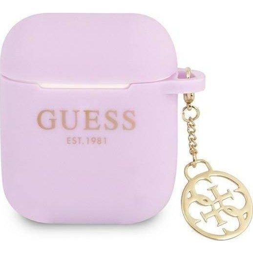 CG MOBILE GUESS CHARMS szilikon tok (telefondísz) LILA Apple AirPods/AirPods 2 (GUA2LSC4EU)