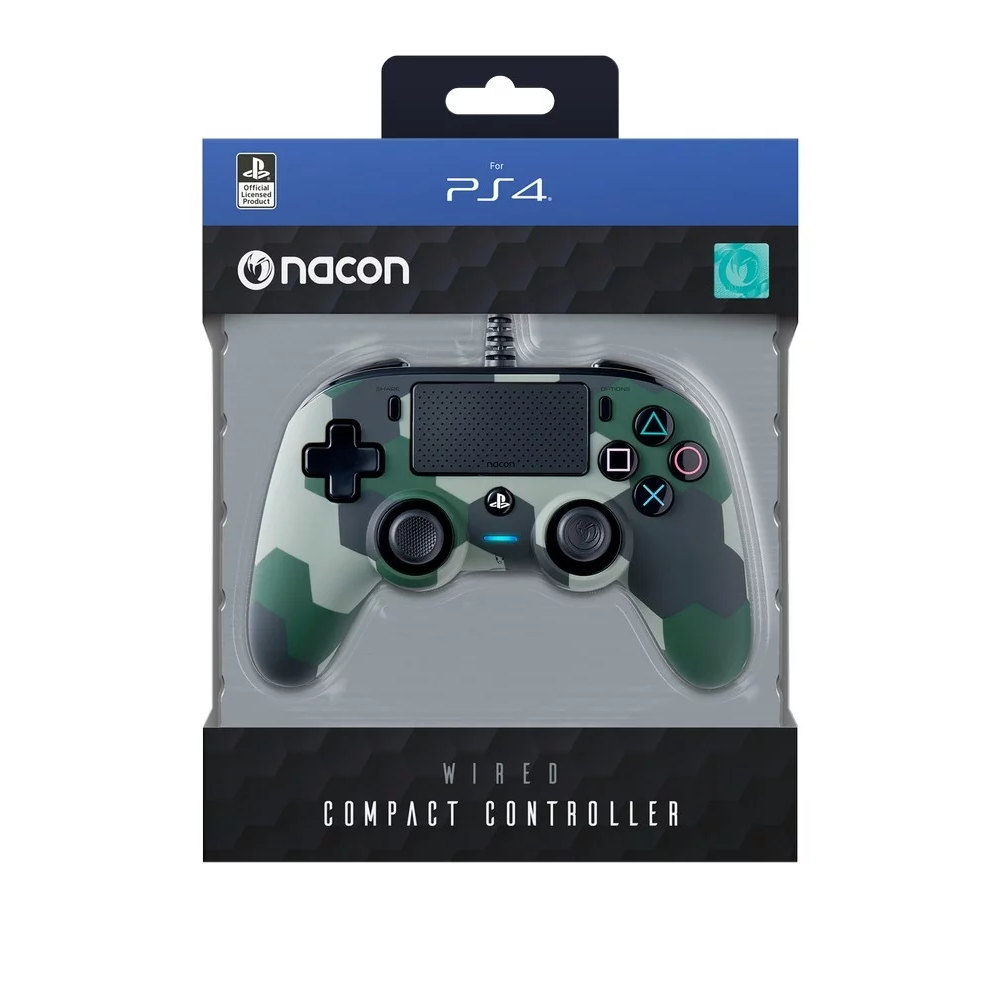 Nacon vezetékes kontroller terepmintás (PS4OFCPADCAMOGREEN)