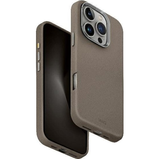 Uniq Lyden Apple iPhone 16 Pro MagSafe Bőr tok, szürke (UNIQ1362)