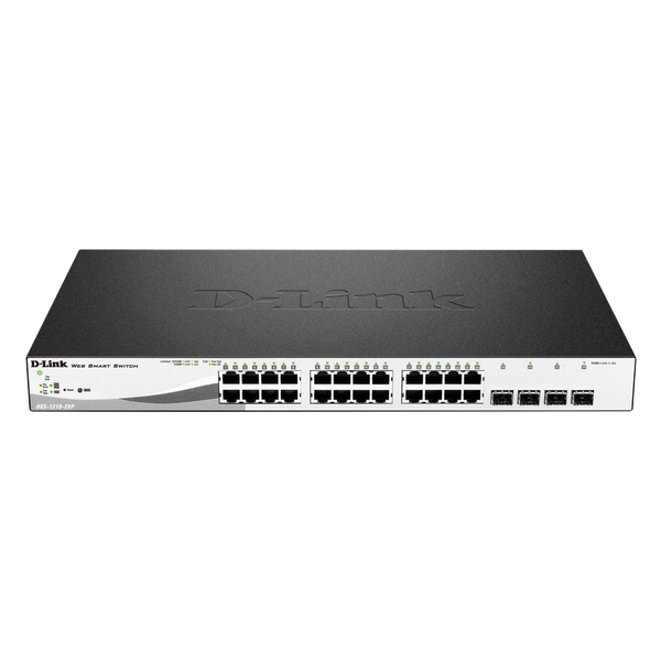 D-Link DGS-1210-28MP netwerk-switch Managed L2 Gigabit Ethernet (10/100/1000) Power over Ethernet (PoE) 1U Zwart, Grijs