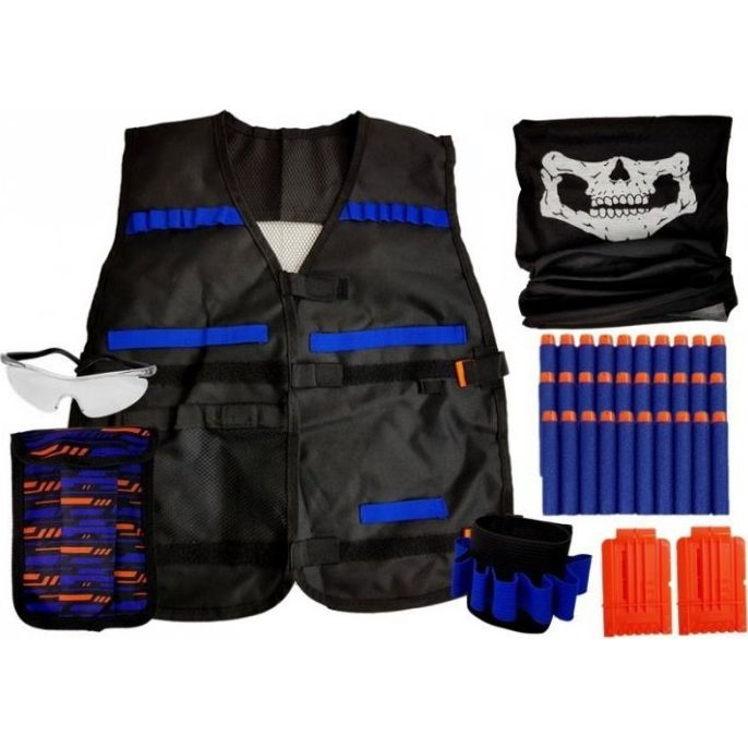 Commando Kit Álruha Gyermek Jelmez Patronok Szemüveg Sling Mellény (8467-uniw)