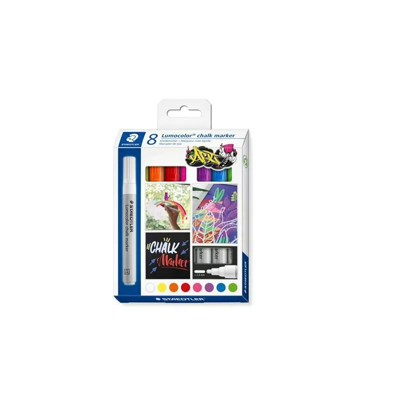 Stadtler Lumocolor® 344 2,4 mm Krétamarker készlet - Vegyes színek (8 db / csomag) (344 C8)