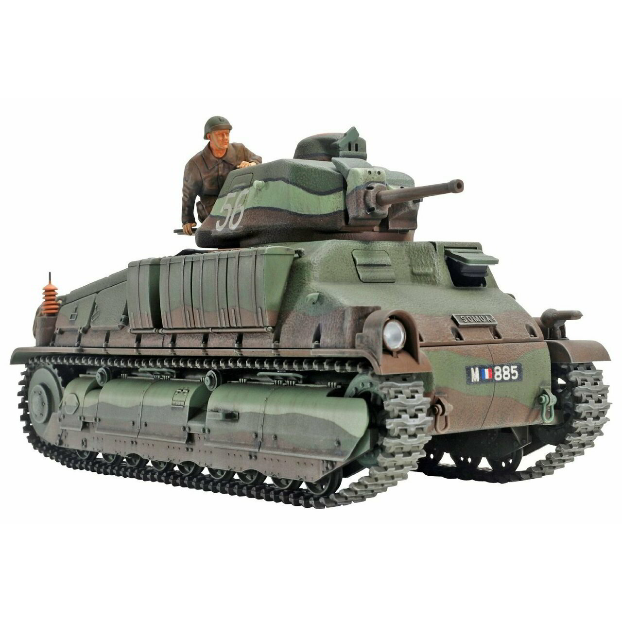 Tamiya Somua S35 harckocsi műanyag modell (1:35) (35344)