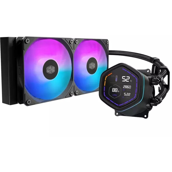 Cooler Master MLX-D24M-A18PA-RD ML Core Nex Digital 240 Black ARGB, 2x 120mm, 650 ~ 1750 RPM, ARGB