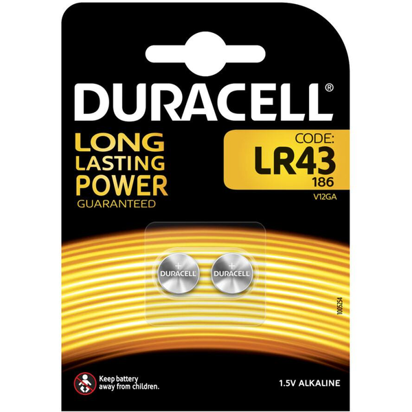 Duracell LR43 Engangsbatteri SR43 Alkaline