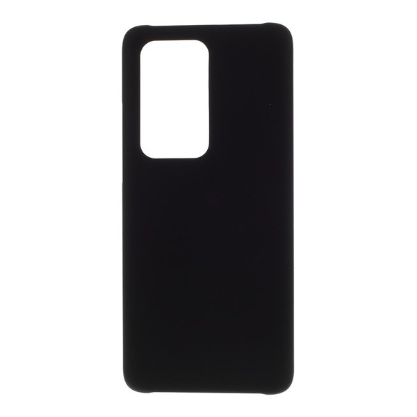 Műanyag telefonvédő (gumírozott) FEKETE [Huawei P40 Pro+ 5G] (5996457968114)
