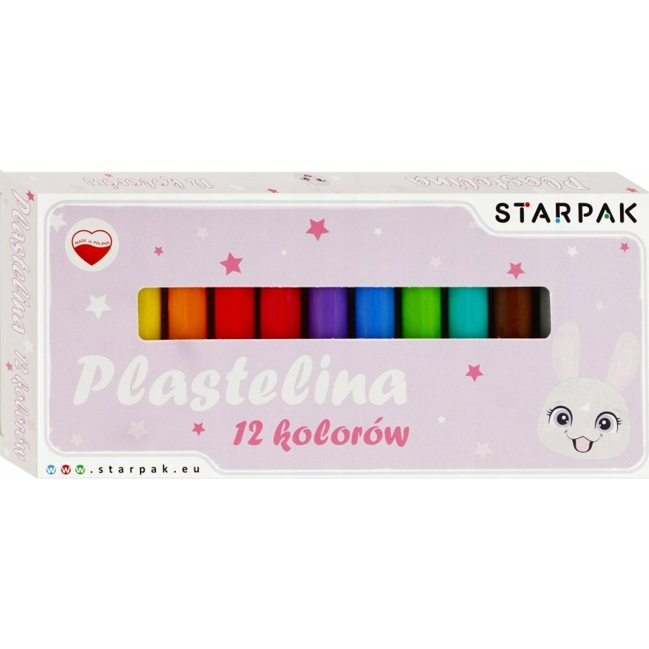 Nyuszis gyurma - 12 színű (536771) (STK PLA126)