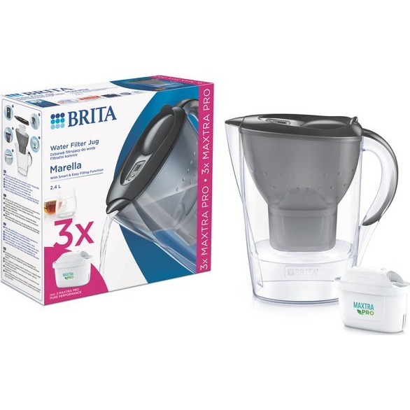 Brita BRH1039274 Marella Cool 2,4l grafitszürke vízszűrő kancsó (1052796)