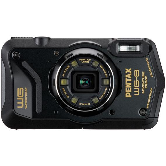 Pentax WG-8 Vízálló digitális fényképezőgép - Fekete (01491)
