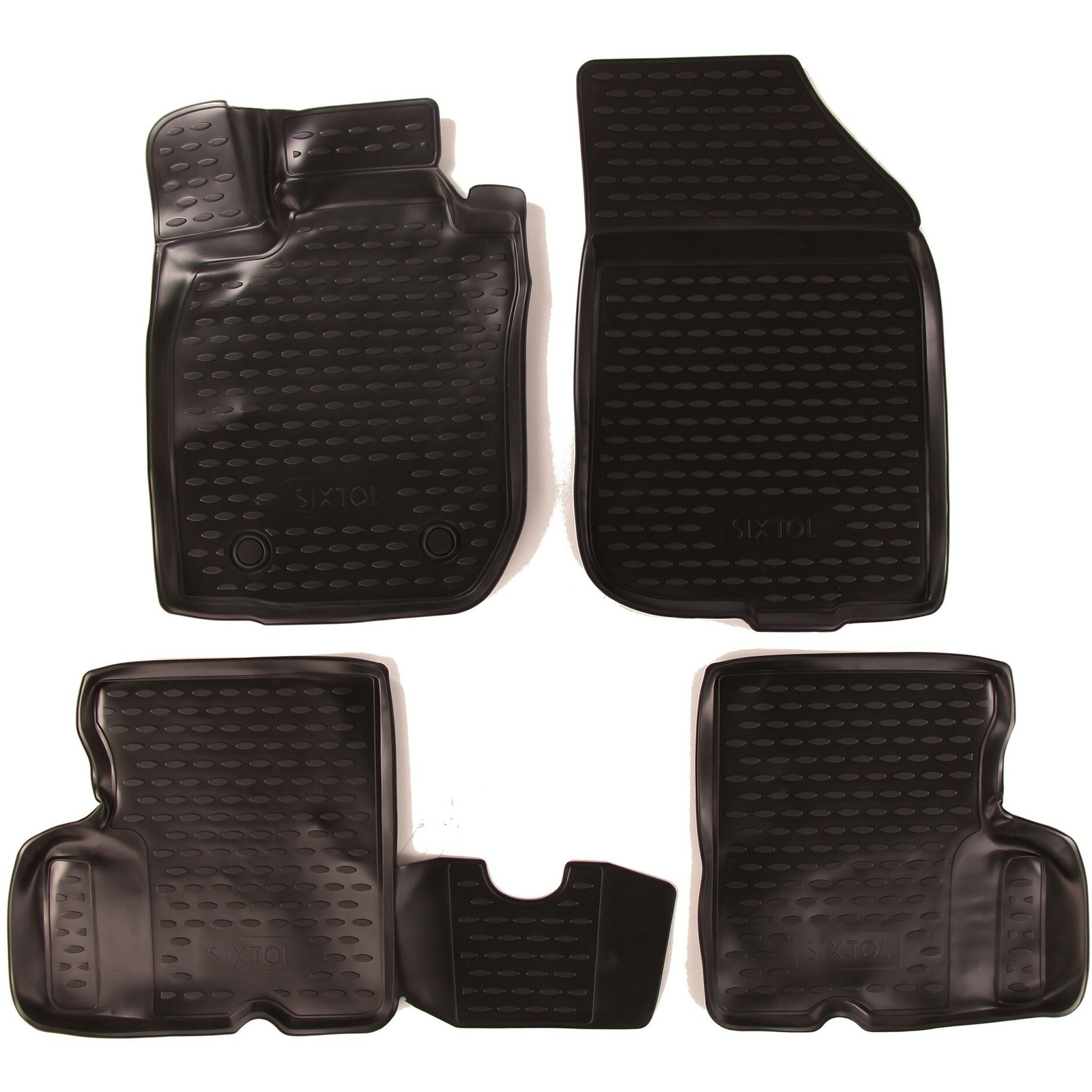 SIXTOL 3D Rubber Car Mats for RENAULT Duster 2WD, 2011->2015 (HBC10839)