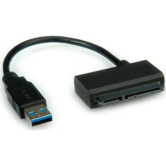 Roline Számítógép Átalakító [1x USB 3.0 dugó, A típus - 1x SATA kombi alj, 7+15 pólusú] 0.15 m