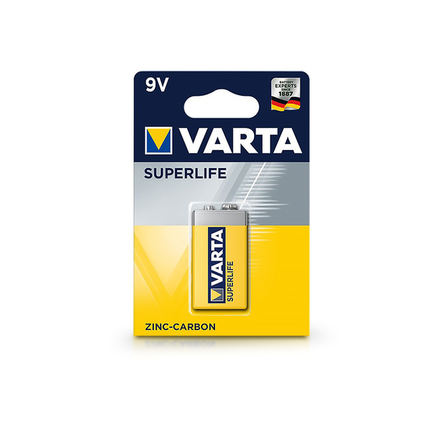 VARTA Superlife Zinc-Carbon 6F22 / 9V elem - 1 db/csomag