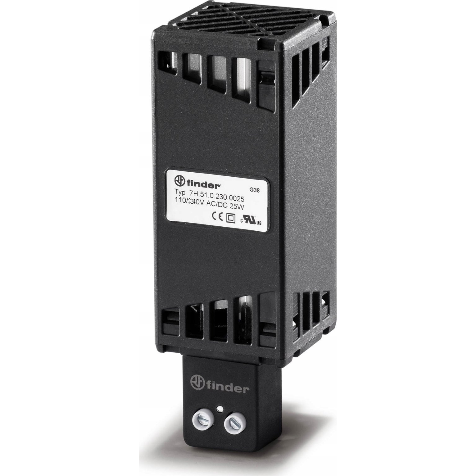 Finder 7H.51.0.230.0025 Fűtőkészülék 110 - 230 V 25 W (H x Sz x Ma) 125 x 41 x 41 mm 1 db (7H.51.0.230.0025)