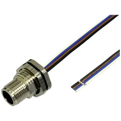 BKL Electronic 2703004 Érzékelő/működtető beépíthető dugó M12 0.5 m Pólusszám: 4 1 db (2703004)
