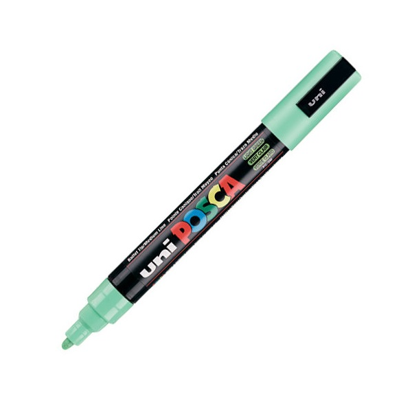 Uni Posca PC-5M Medium 1.8-2.5mm Dekormarker - Világoszöld (PC-5M L.GREEN)