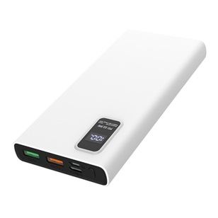 Platinet PMPB10WQC726W Power Bank 10000mAh QC3.0 LED Kijelző Fehér