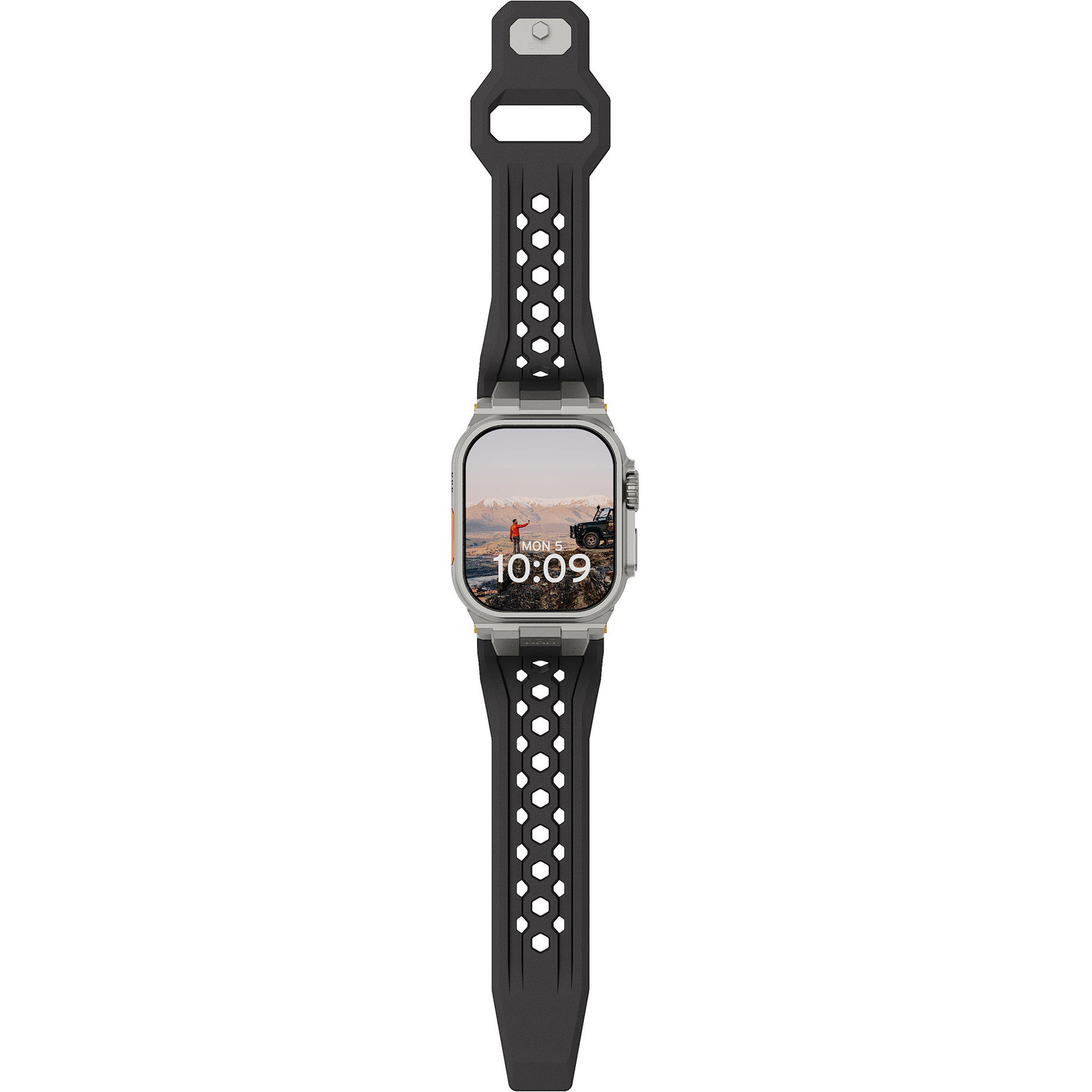 UAG Monarch Strap Apple Watch 49mm / 46mm / 45mm / 44mm / 42mm szíj - Black Titanium (194158114036)