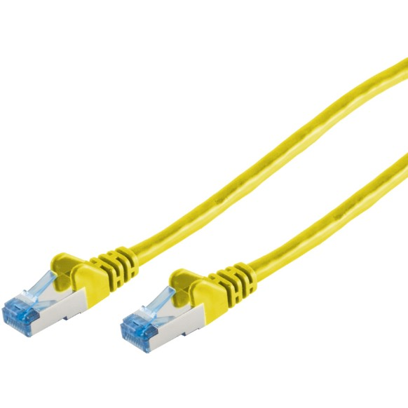 Мрежов кабел, S-Conn, Cat.6a, S/FTP, 3 м, Жълт