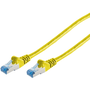 Мрежов кабел, S-Conn, Cat.6a, S/FTP, 3 м, Жълт