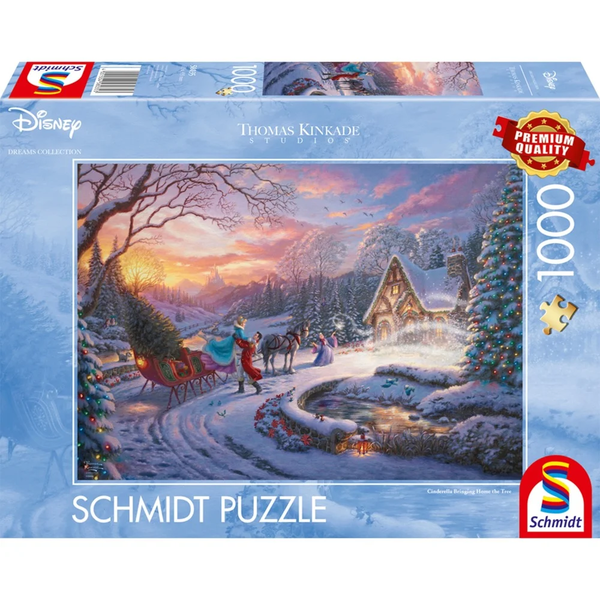 Schmidt Spiele Disney Dreams Collection - Cinderella meghozza a karácsonyfát 1000 darabos puzzle