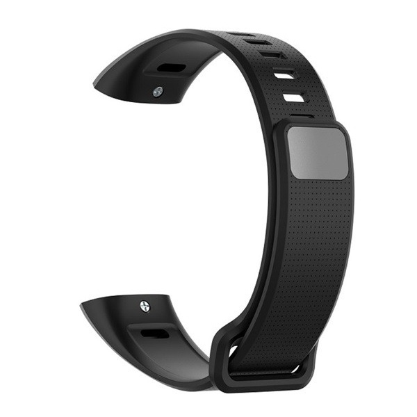 Pótszíj (szilikon, állítható, 19.5 mm) FEKETE [Honor Band 2 Pro]