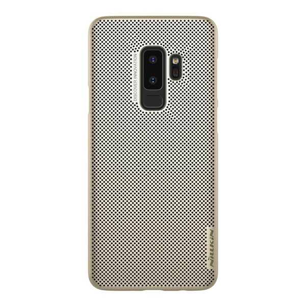 NILLKIN AIR műanyag telefonvédő (gumírozott, lyukacsos) ARANY [Samsung Galaxy S9 Plus (SM-G965)] (5996457753253)