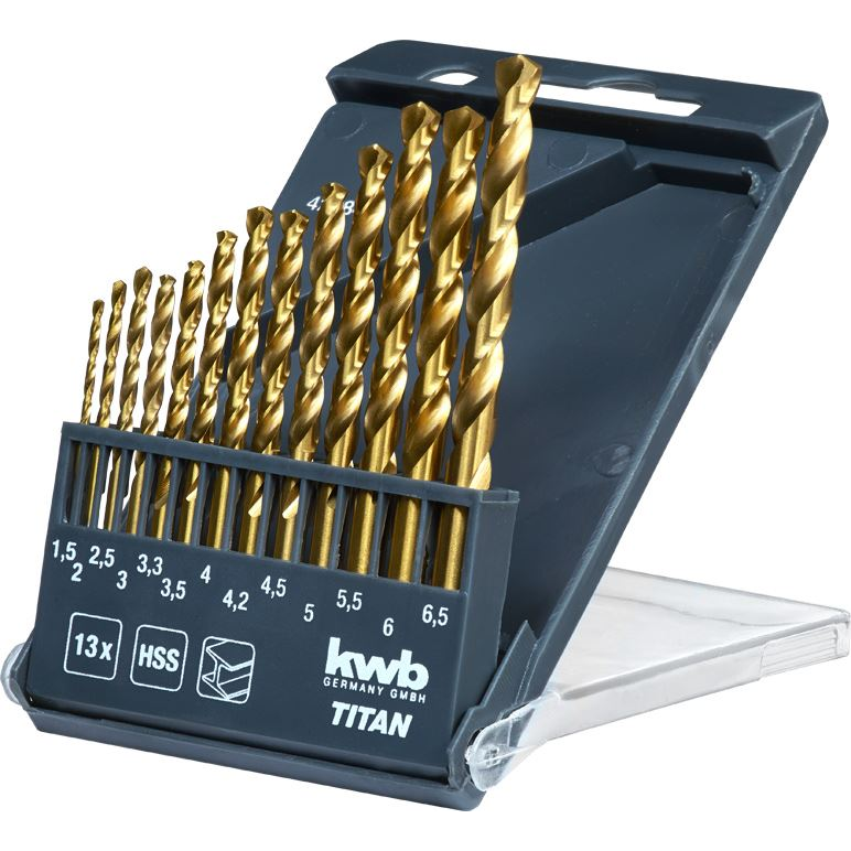 KWB fém spirálfúró készlet 13 részes (429844) (kwb429844)