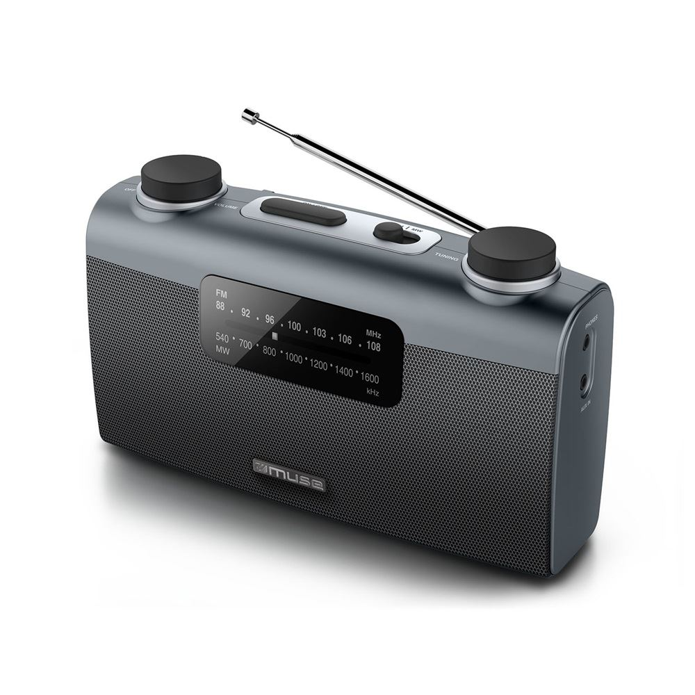 Muse M-058R hordozható rádió szürke (M-058R)