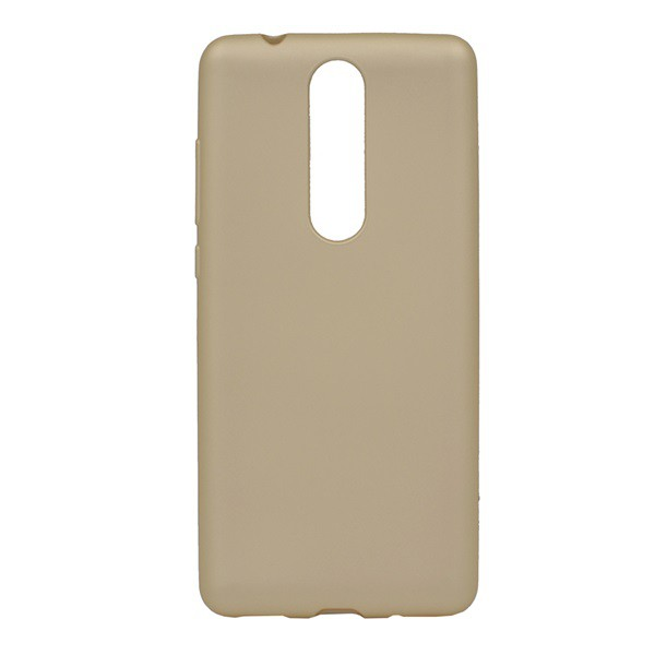 Szilikon telefonvédő (matt) ARANY [Nokia 5.1] (5996457794102)