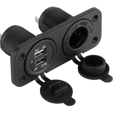 2XUSB 3100 Ma Autós Töltő + Szivargyújtó Aljzat A Beszereléshez