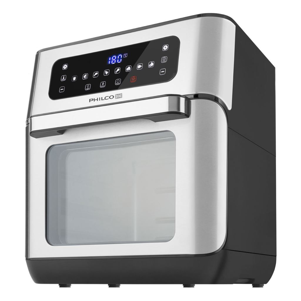 Philco PHAO 1000 forrólevegős sütő rozsdamentes acél-fekete (PHAO 1000)