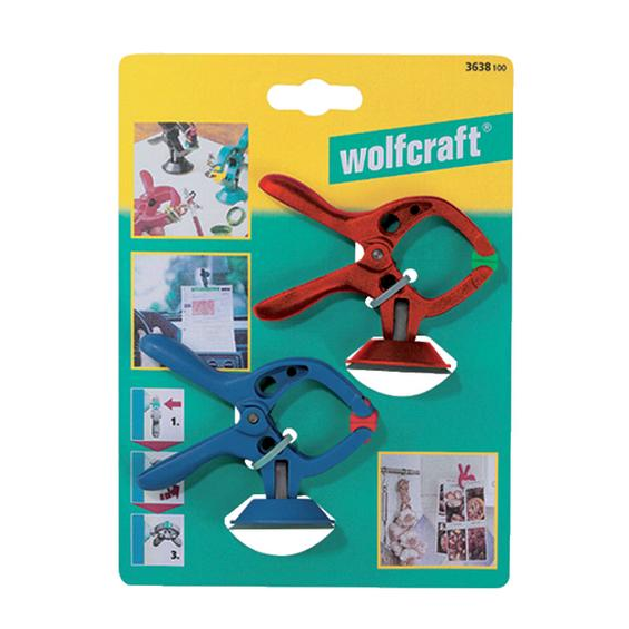 Pinza De Bricolaje Microfix Con Ventosa 30 Mm Wolfcraft 2 Spring