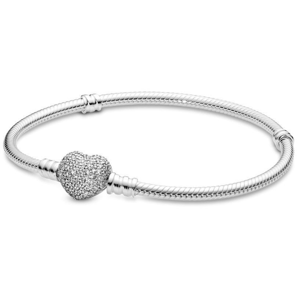 Pandora Pulsera Pulsera Con Cierre De Coraz�n Talla 18 590727