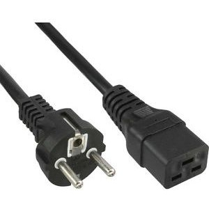 InLine 16658E Nero 1,5 m Spina di alimentazione di tipo F IEC C19