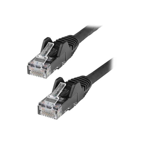 StarTech.com N6LPATCH3MBK netværkskabel Sort 3 m Cat6 U/UTP (UTP)